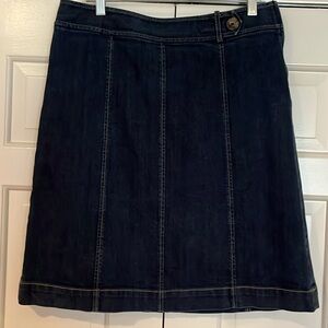 Ann Taylor a-line denim skirt.  Size 10